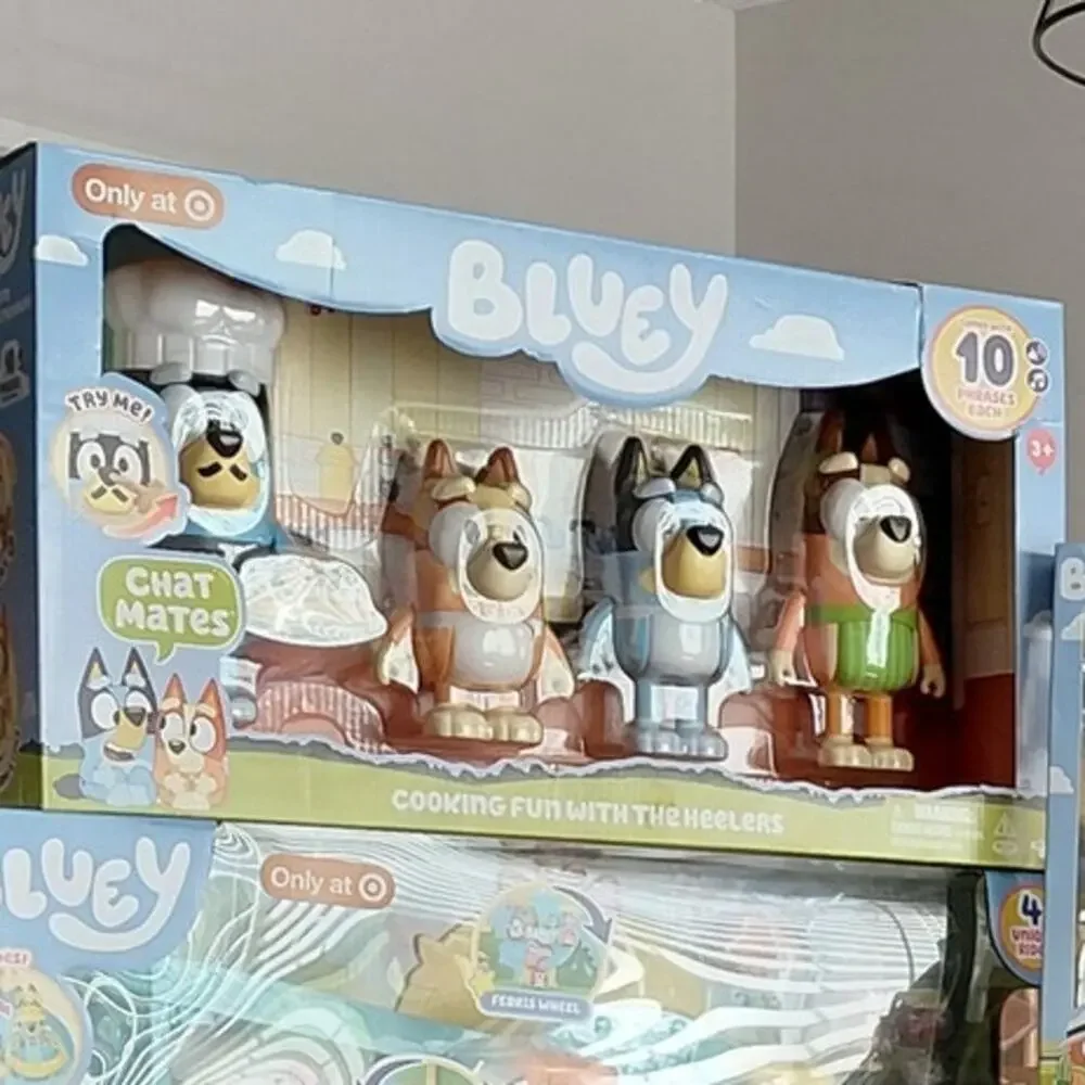 Bluey Let's Play Chef Chat Mates Figure Dinner Time Heeler: Interactive NWT